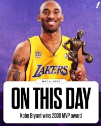 18年前的今天：科比·布莱恩特获得个人生涯唯一一个常规赛MVP